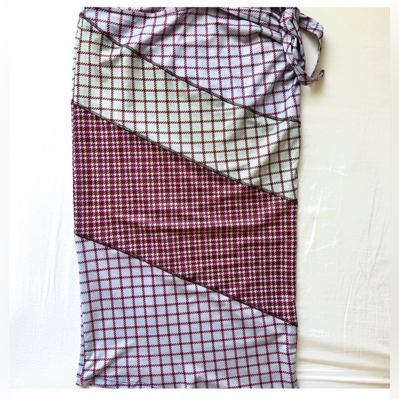 Miaou new w/tags “Jewett” print skirt in Bristol plaid. Size S self tie at side. - Picture 6 of 7